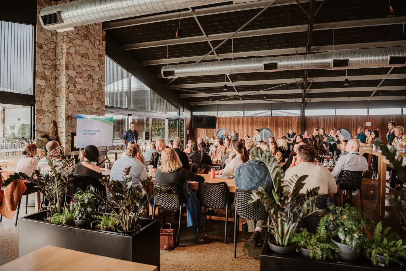 A function underway in the pavilion