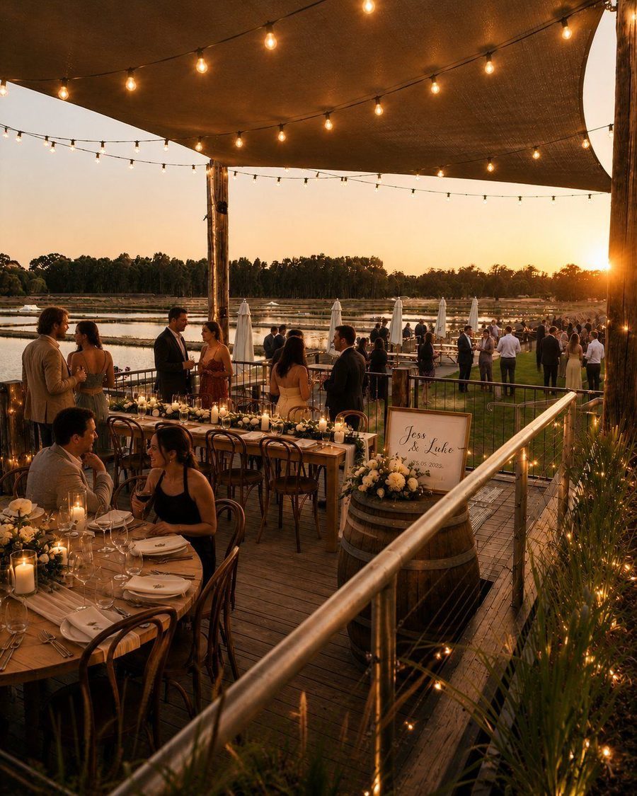 The deck at golden hour